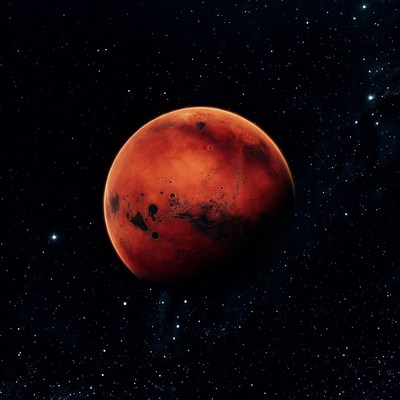 Mars Planet in Space