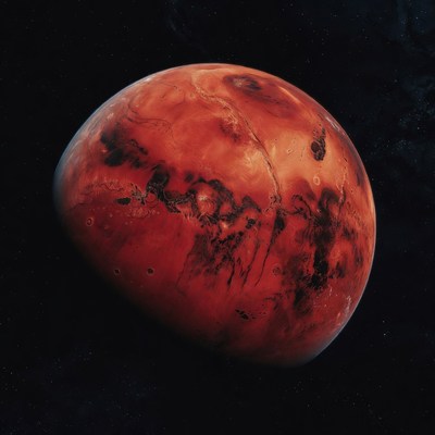 Mars Planet in Space