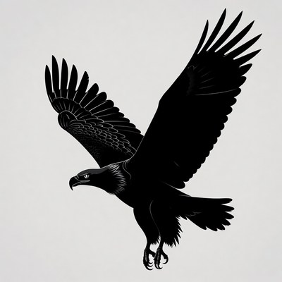 Flying Eagle Silhouette
