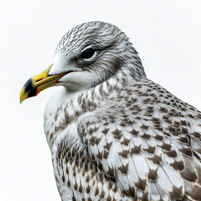 Closeup of gull facing viewer