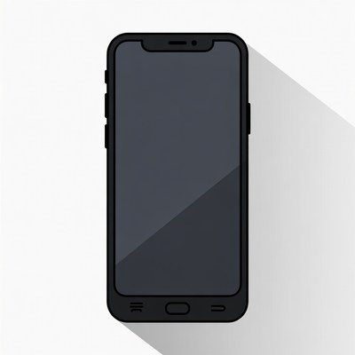 Black iPhone illustration