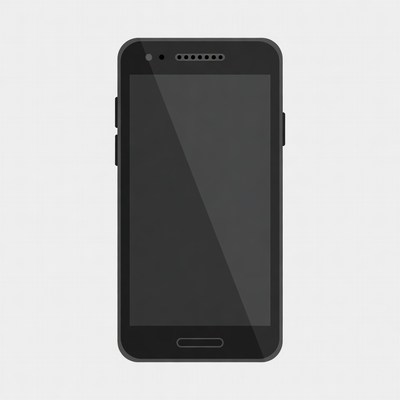 Black Smartphone Illustration