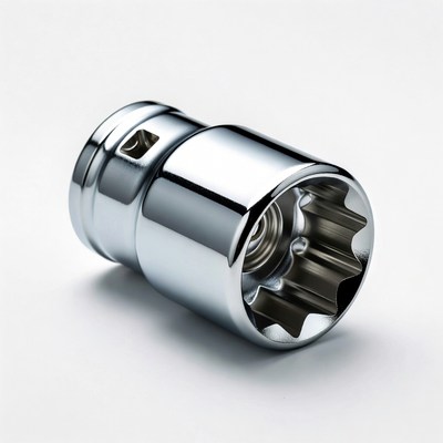 Shiny Chrome Socket Wrench