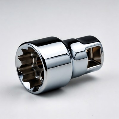 Shiny Chrome Socket Wrench Adapter