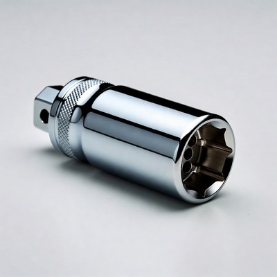 Shiny Chrome Socket Wrench Adapter