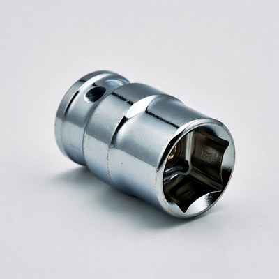 Shiny Chrome Socket Wrench Tool