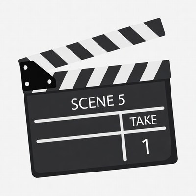 Clapperboard Scene 5 Take 1