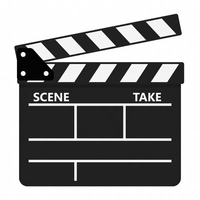 Clapperboard with Scene Take
