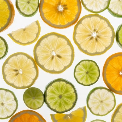 Sliced Lemons Limes Oranges