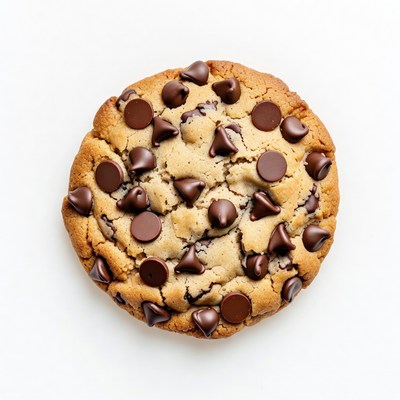 Chocolate Chip Cookie Top View