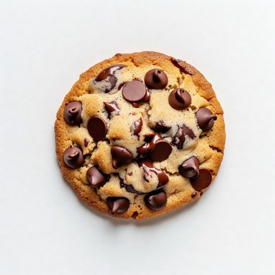 Chocolate Chip Cookie Top View