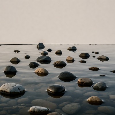 Rocks in Shallow Water