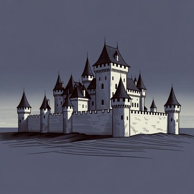 Medieval Castle Illustration