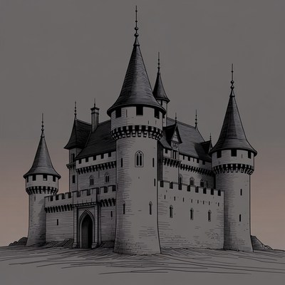 Medieval Castle Illustration