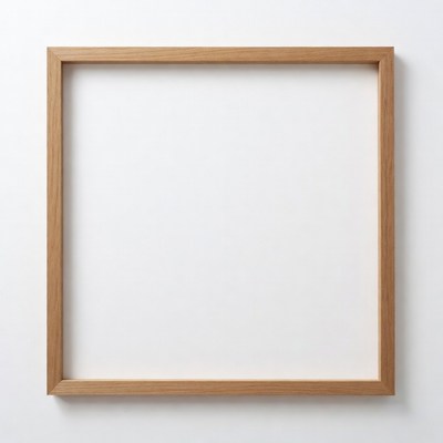 Empty Wooden Picture Frame