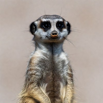 Meerkat standing on hind legs
