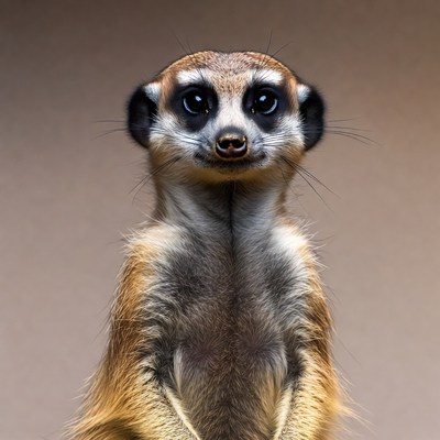 Meerkat standing on hind legs