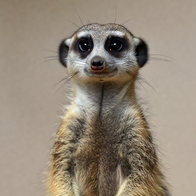Meerkat standing on hind legs