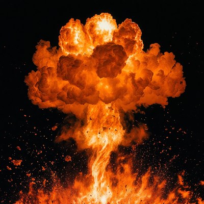 Massive Mushroom Cloud Explosion