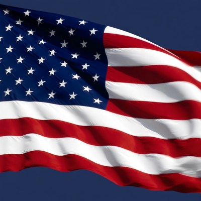 American Flag Waving