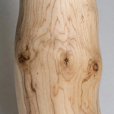 Closeup of natural maple wood burl