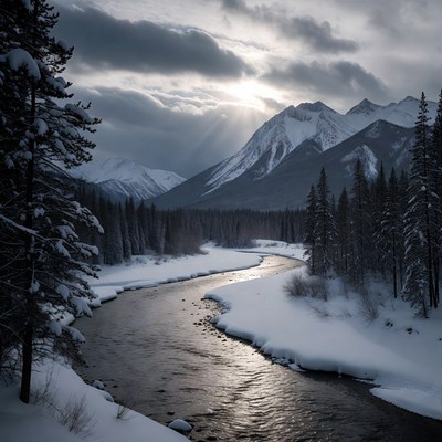 Snowy River in Mountain Valley