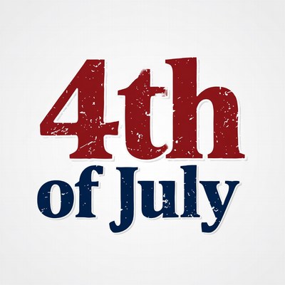 4th of July Text