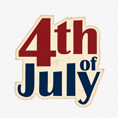 4th of July Text