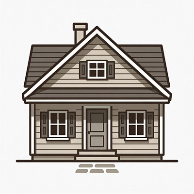 Brown Wooden House Illustration
