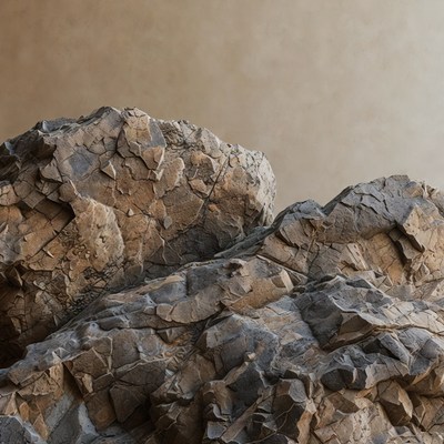 Rugged Brown Rock Formation