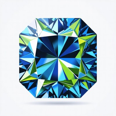 Blue Green Diamond Gemstone