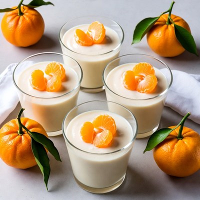Mandarin Orange Custard Desserts