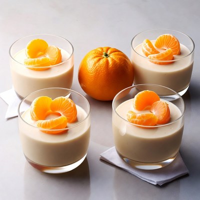 Mandarin Orange Custard Desserts