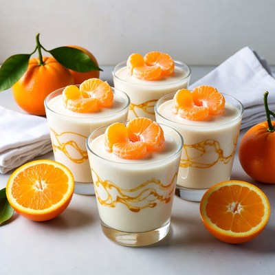 Mandarin Orange Custard Desserts