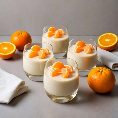 Creamy Orange Panna Cotta Dessert