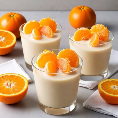 Mandarin Orange Custard Desserts