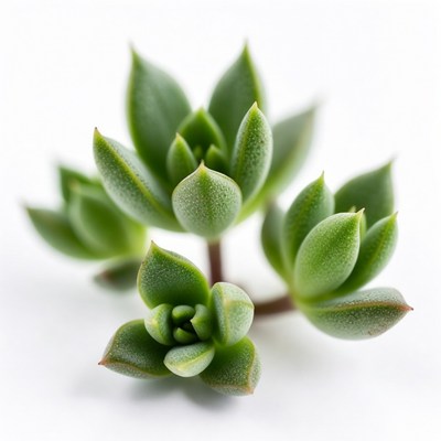 Green Succulent Plant Isolated