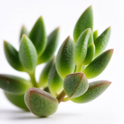 Succulent Plant on White Background