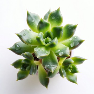 Dewy Echeveria Succulent in Pot