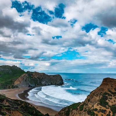 Cliffside View of Ocean Beach