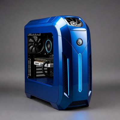 Blue Gaming PC Tower