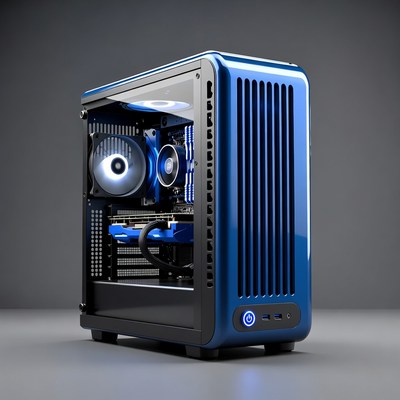 Blue Gaming PC Case