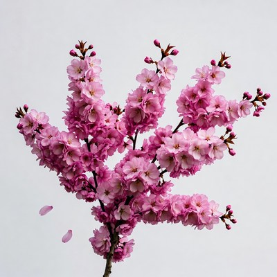 Pink Cherry Blossom Branch