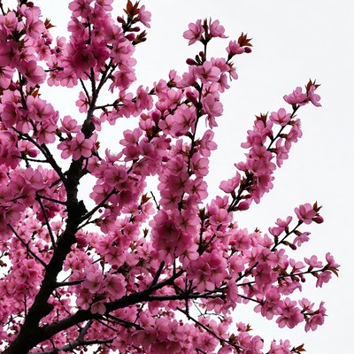 Pink Cherry Blossom Branches