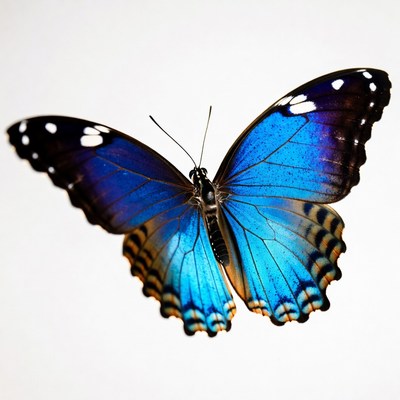 Blue Morpho Butterfly Wings Spread