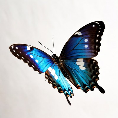 Blue Morpho Butterfly Wings Spread