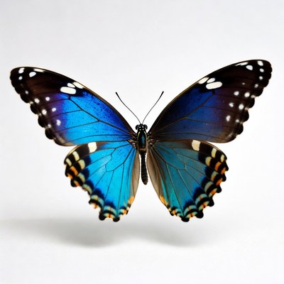 Blue Morpho Butterfly Wings Spread