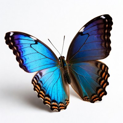 Blue Morpho Butterfly Wings Spread
