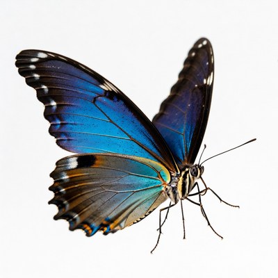 Blue Morpho Butterfly Wings Spread
