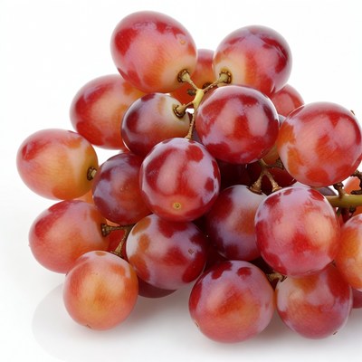 Fresh red grapes cluster